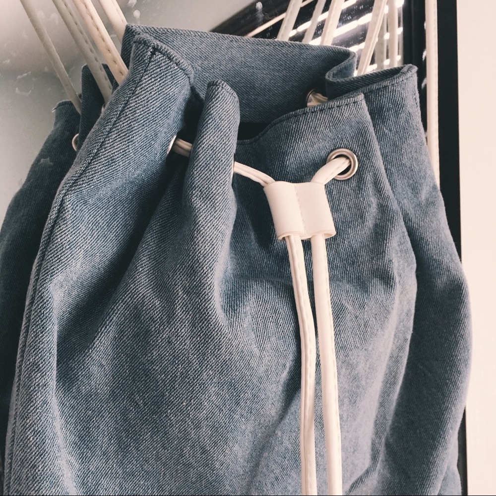 Forever 21 Denim Tote Backpack